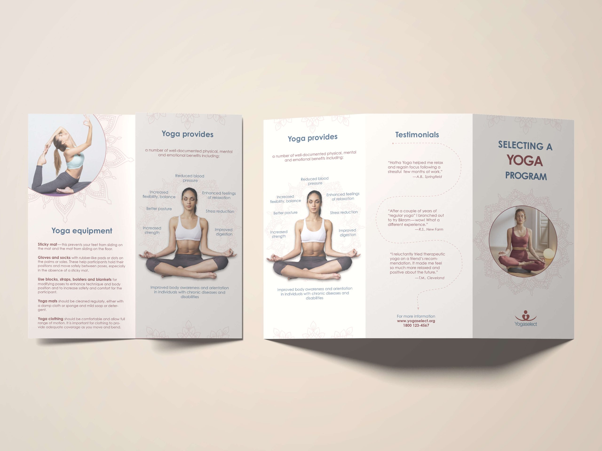 Yoga program advertisement