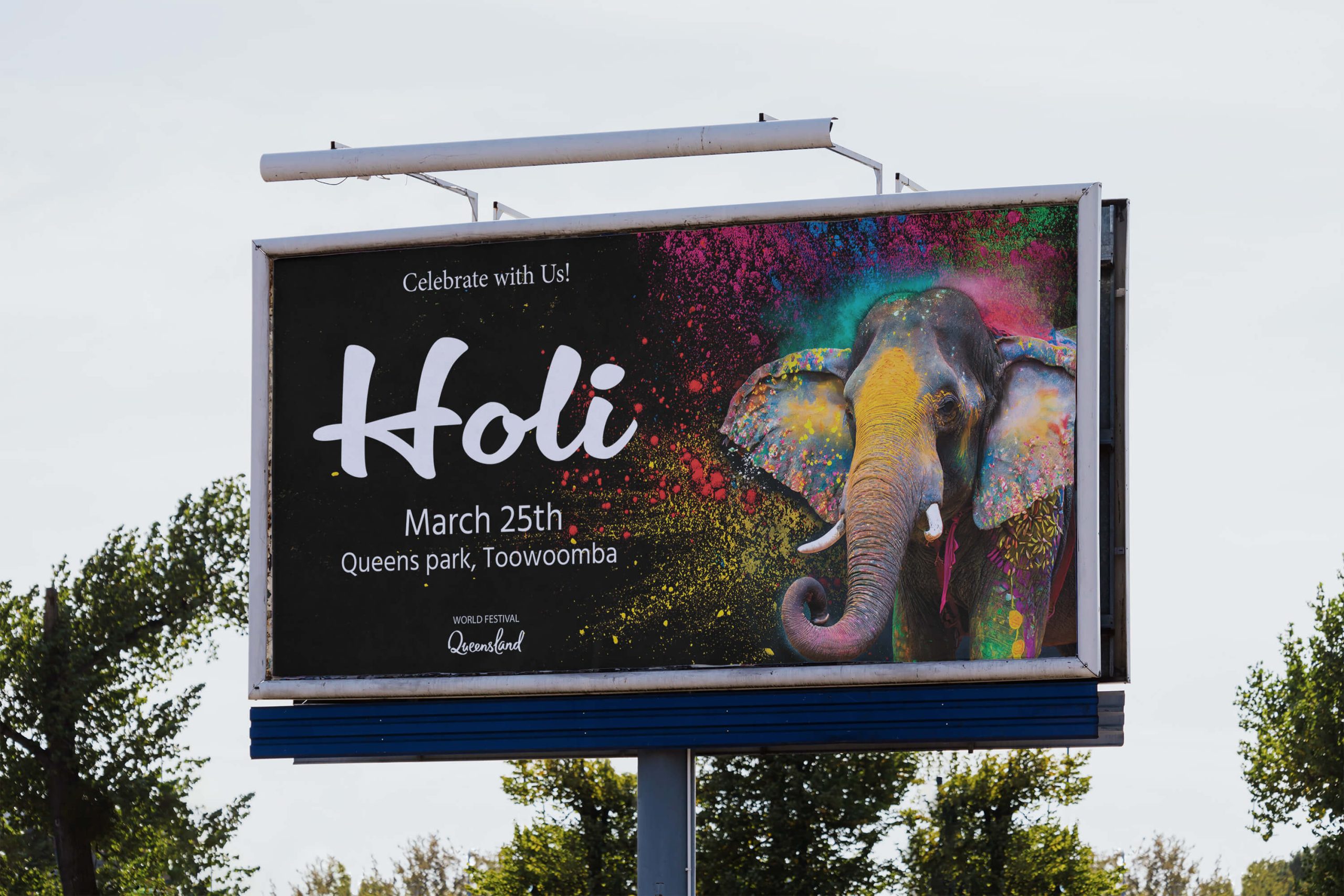 Holi advertisement campaign print