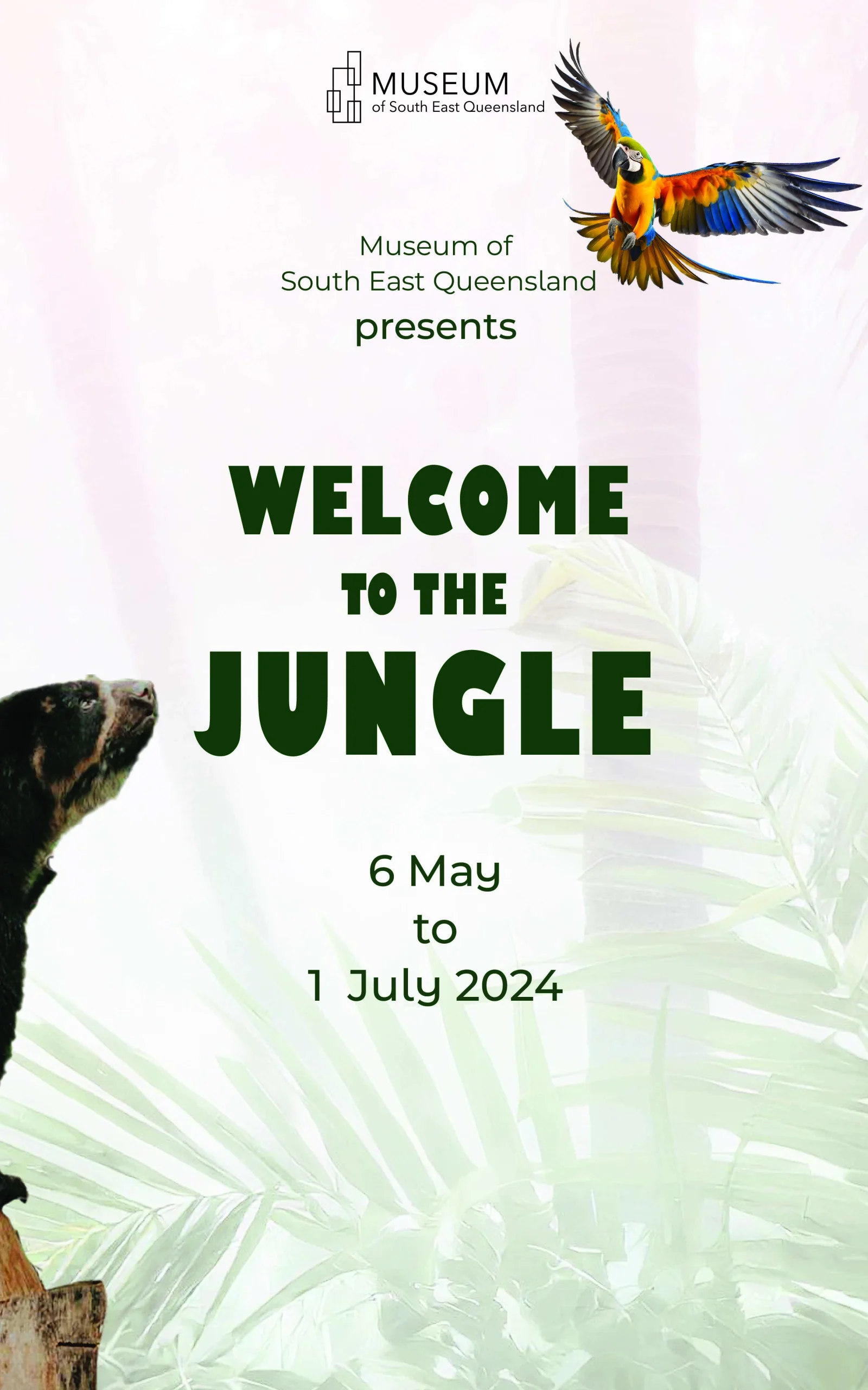 Museum banner system design with multiple banners creating a cohesive exhibition experience