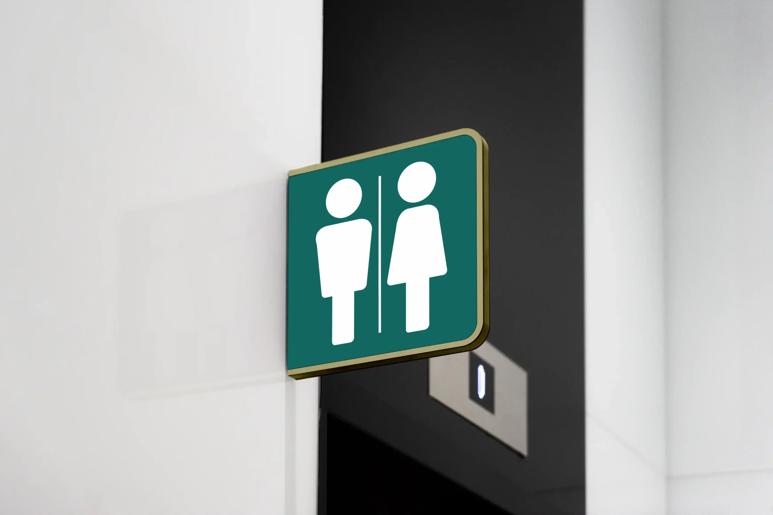 Toilet sign