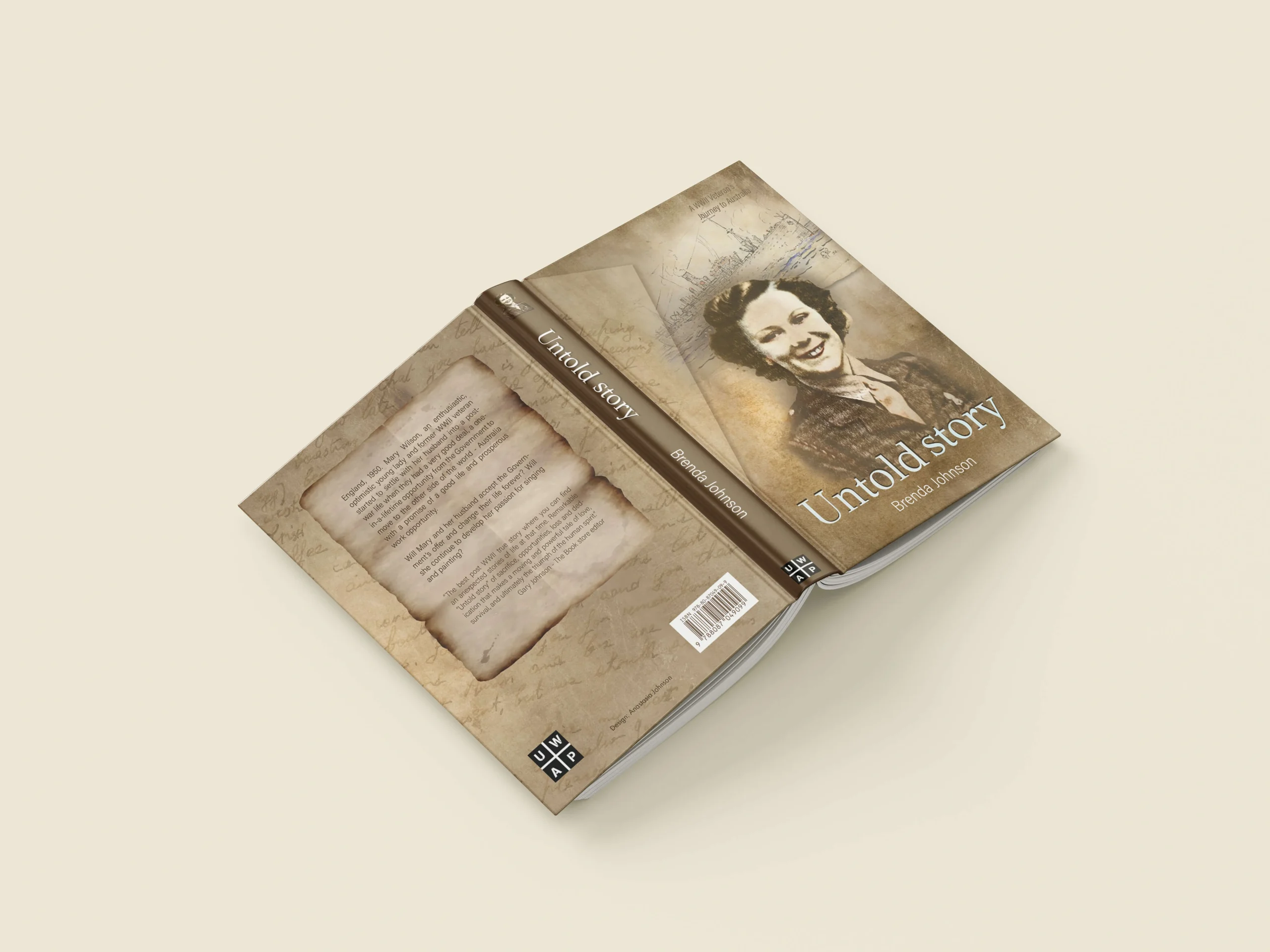 creative typography book cover with modern letter styling