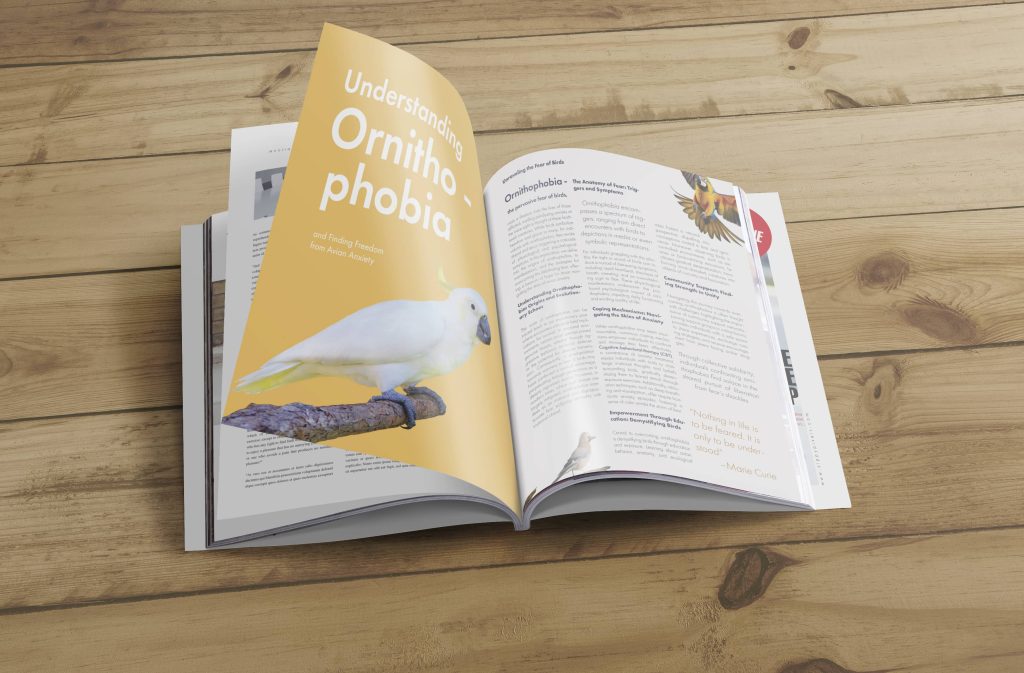 editorial design magazine layout with typography hierarchy