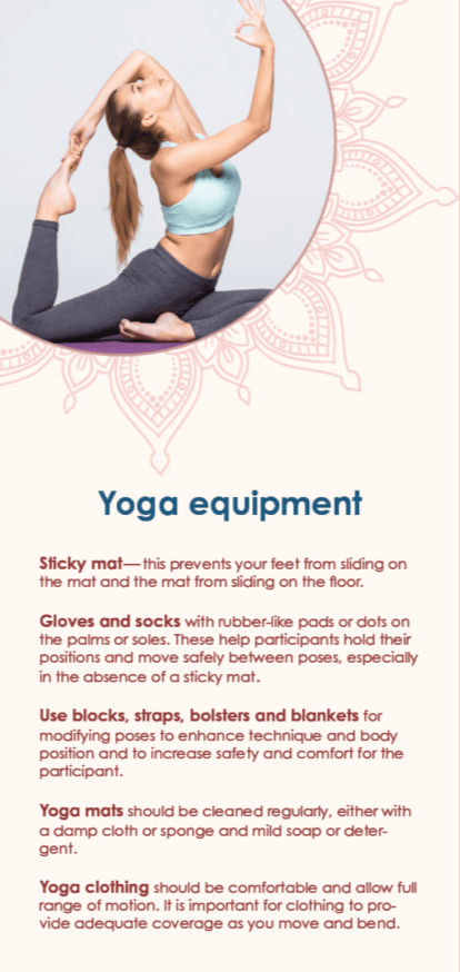yoga equipment panel