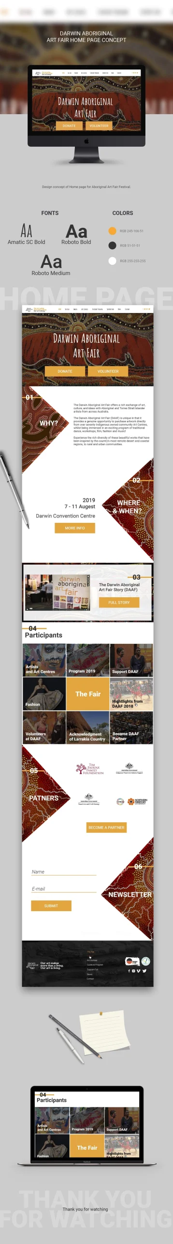 festival website design