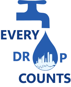 Every Drop Counts Brisbane water conservation campaign branding logo.