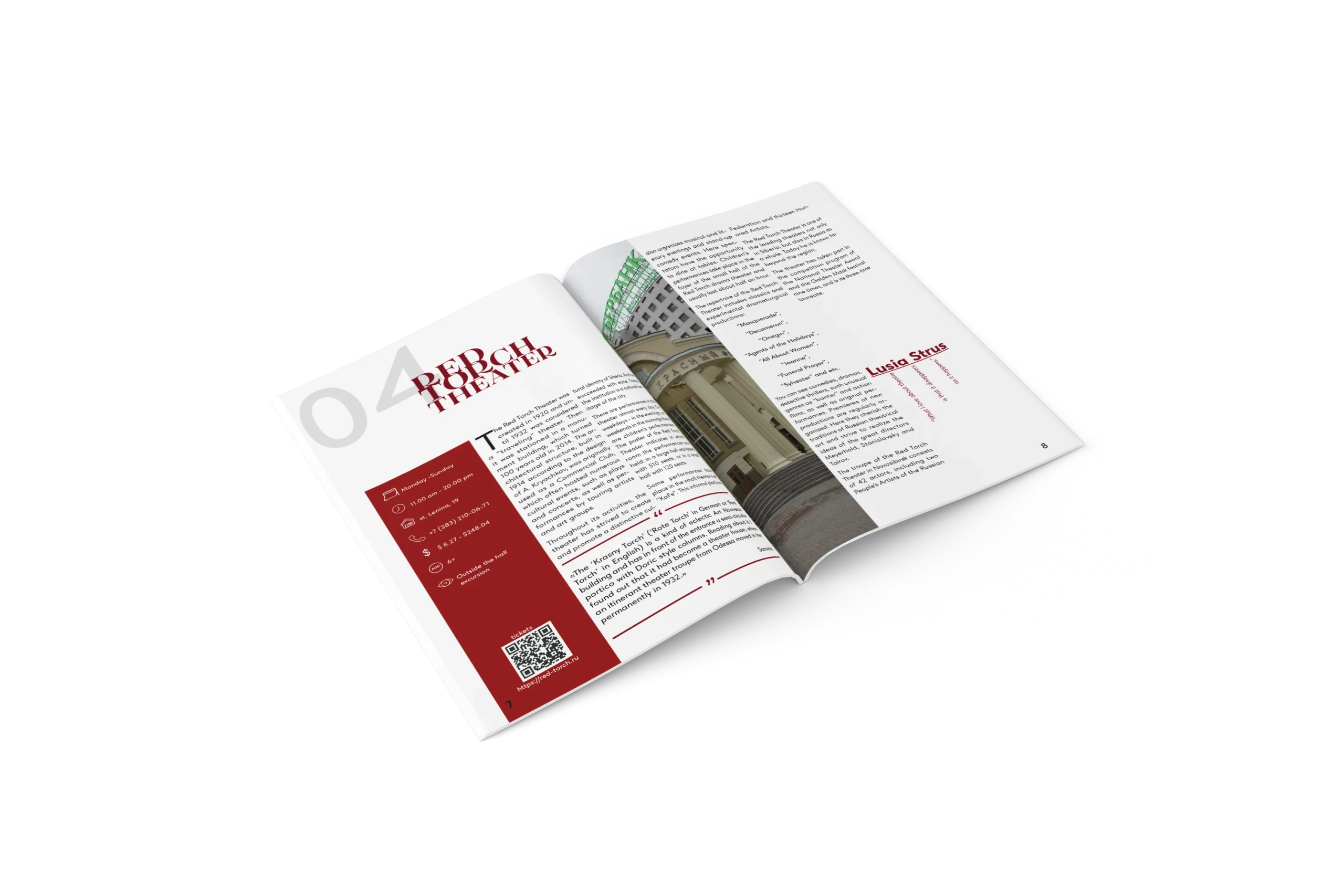 editorial deign red torch theatre